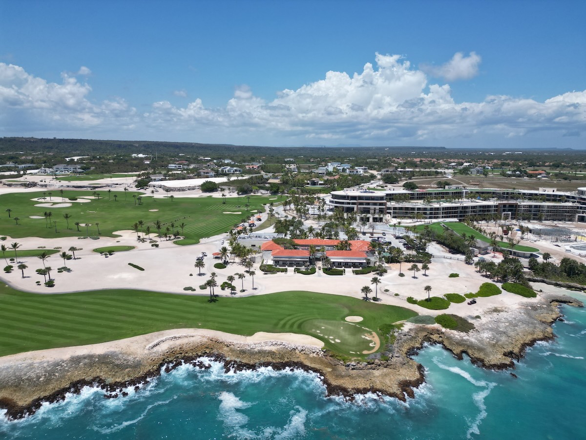 Juanillo Beach and the Caribbean coastline at Cap Cana