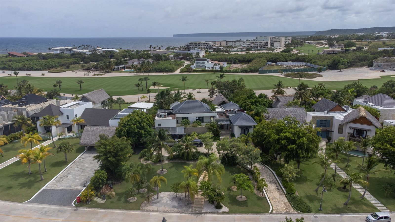 Aerial view of Villa Espada on Fairway 5 of Punta Espada Golf Course, Cap Cana